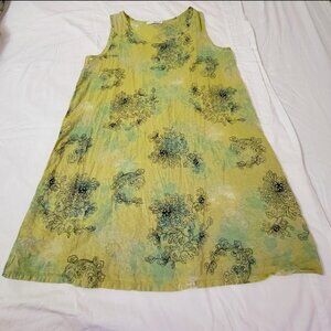 Cut Loose Dress XL Summer Dress Comfortable wrinkle style print